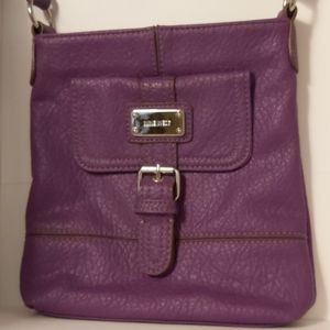 NINE WEST PURSE  PURPLE CROSSBODY ADJUSTABLE STRAP